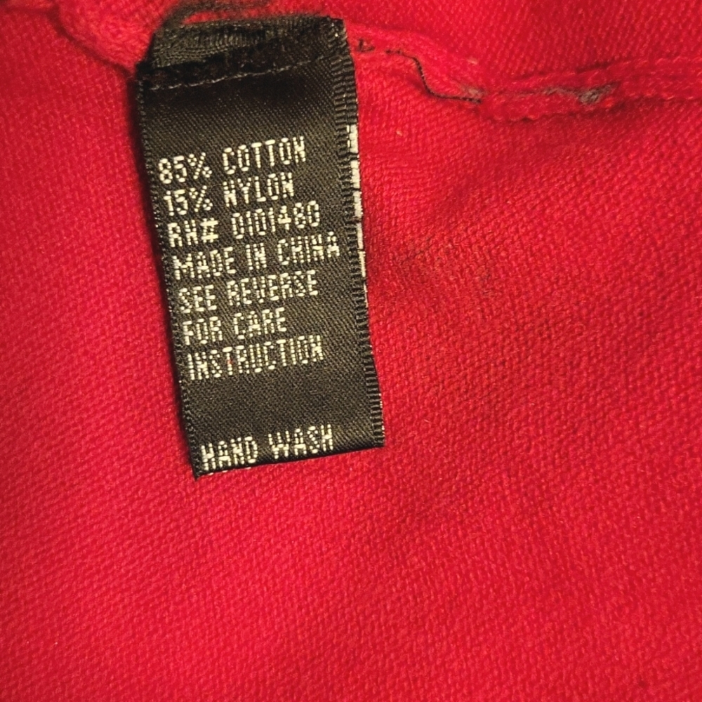 Pierri New York 3/4 sleeve red sweater square neck size L - Picture 8 of 11